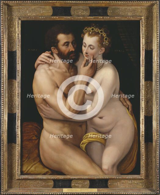 Mars and Venus. Artist: Floris, Frans, the Elder (1519-1570)