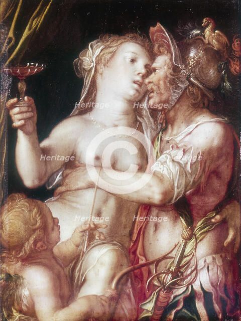 'Mars and Venus', late 16th-early 17th century.  Artist: Joachim Anthonisz Wtewael