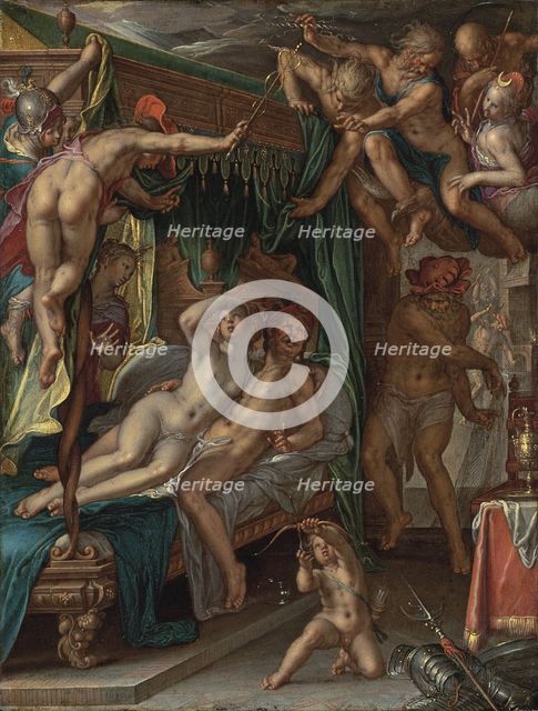 Mars and Venus Surprised by Vulcan. Artist: Wtewael, Joachim (1566-1638)