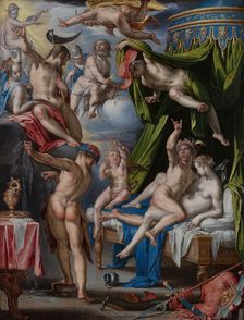 Mars and Venus Surprised by Vulcan. Creator: Joachim Anthonisz Wtewael