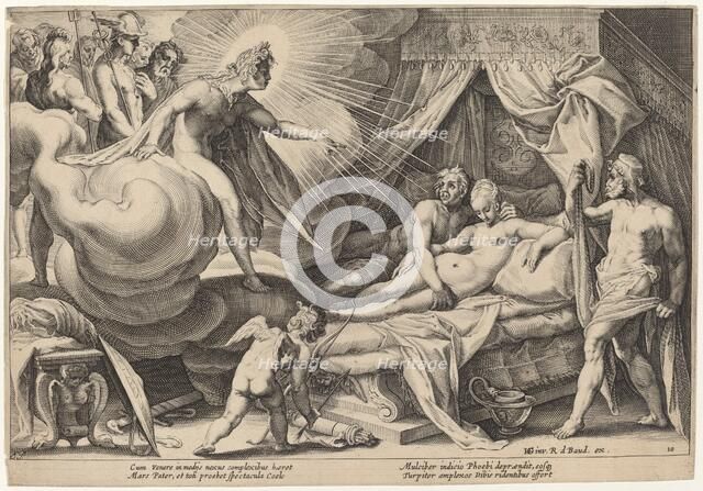 Mars and Venus Surprised, c. 1615. Creator: Goltzius, Workshop of Hendrick, after Hendrick Gol.