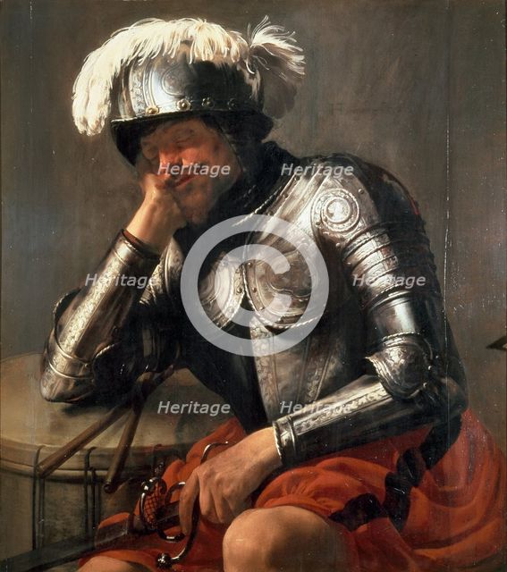 Mars Asleep, 1629. Artist: Terbrugghen, Hendrick Jansz (1588-1629)