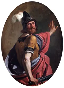 Mars as a Warrior 1630. Artist: Guercino
