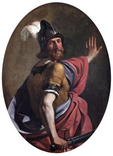 Mars as a Warrior 1630. Artist: Guercino