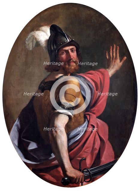 'Mars as a Warrior', 1630. Artist: Guercino.