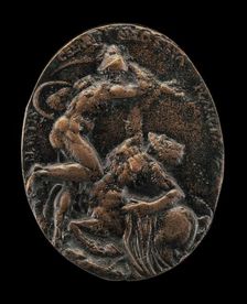 Mars Battling the Constellation Centaurus [reverse], model 1601, cast possibly before 1610. Creator: Nicolas Guinier