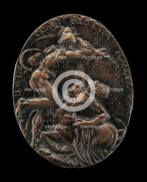 Mars Battling the Constellation Centaurus [reverse], model 1601, cast possibly before 1610. Creator: Nicolas Guinier.