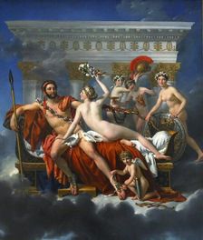 Mars Being Disarmed by Venus 1824. Creator: David, Jacques Louis (1748-1825)