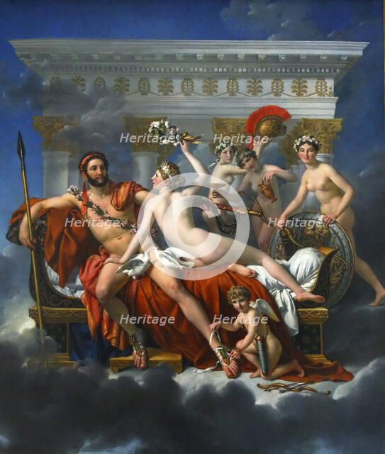 Mars Being Disarmed by Venus', 1824. Creator: David, Jacques Louis (1748-1825).