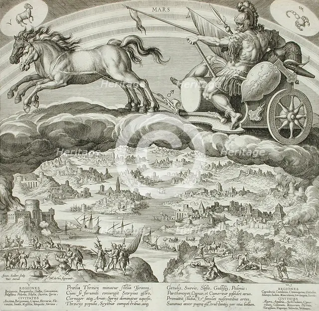 Mars, c1585. Creator: Johann Sadeler I.
