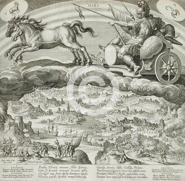 Mars, c1585. Creator: Johann Sadeler I.