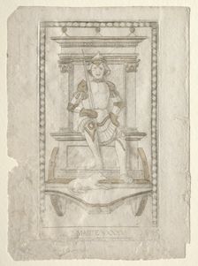 Mars (from the Tarocchi, series A: Firmaments of the Universe, #45), before 1467. Creator: Master of the E-Series Tarocchi (Italian, 15th century)