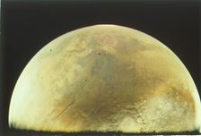 Mars from Viking 1 orbiter, Viking 1 Mission to Mars, 1976. Creator: NASA