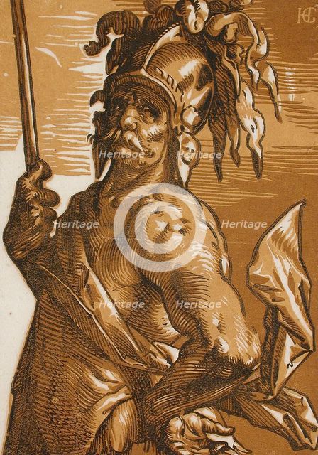 Mars (half-length), between circa 1588 and circa 1589. Creator: Hendrik Goltzius.