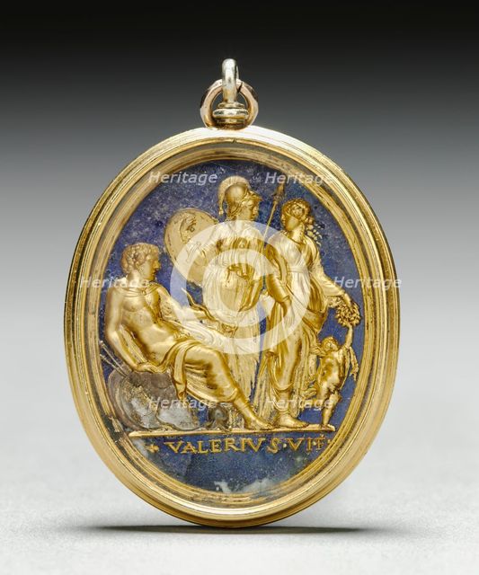 Mars, Minerva, Venus, and Cupid, early 1500s. Creator: Valerio Belli (Italian, c. 1468-1546).