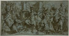 Mars (or Alexander?) Distributing the Victor's Wreaths, 1560/65. Creator: Andrea Semino