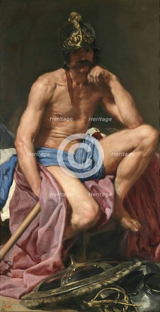 Mars Resting, 1640- c1670. Creator: Diego Velasquez.
