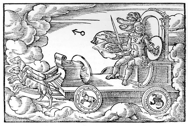 Mars, Roman god of war, 1569. Creator: Anon.