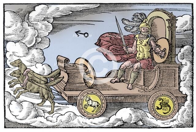 Mars, Roman god of war, 1569. Artist: Anon.