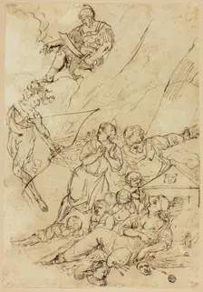 Mars Sending Gorgon to Slay the Arts, n.d. Creator: Unknown