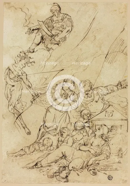 Mars Sending Gorgon to Slay the Arts, n.d. Creator: Unknown.