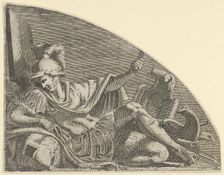 Mars seated on his Trophies, ca. 1542-45. Creator: Leon Davent
