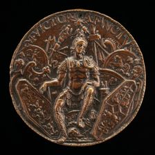 Mars Surrounded by Trophies, late 15th - early 16th century. Creator: Moderno
