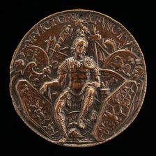 Mars Surrounded by Trophies, late 15th - early 16th century. Creator: Moderno