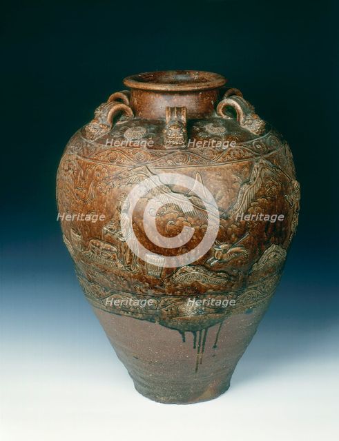 Martaban type jar, Cham culture (?) c1300-1470. Creator: Unknown.