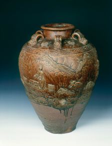 Martaban type jar, Cham culture (?) c1300-1470. Creator: Unknown