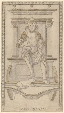 Marte (Mars), c. 1465. Creator: Master of the E-Series Tarocchi