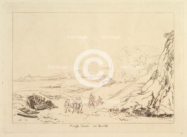 Martello Towers near Bexhill, Sussex (Liber Studiorum, part VII, plate 34), 1811. Creator: JMW Turner.