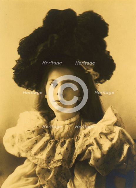 Martha Cameron, head-and-shoulders portrait, facing slightly left..., between 1890 and 1910. Creator: Frances Benjamin Johnston.