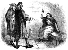Martha Corey and her prosecutors, Salem, Massachusetts, c1692 (c1880)