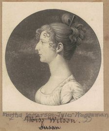 Martha Jefferson Tyler Waggaman, 1808. Creator: Charles Balthazar Julien Févret de Saint-Mémin