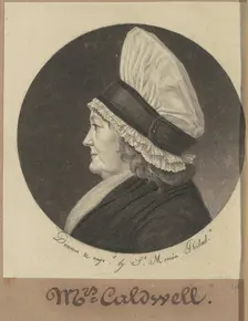 Martha Round Caldwell, 1798-1803. Creator: Charles Balthazar Julien Févret de Saint-Mémin