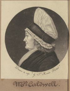 Martha Round Caldwell, 1798-1803. Creator: Charles Balthazar Julien Févret de Saint-Mémin