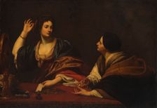 Martha Scolding Her Vain Sister Mary Magdalene, 17th century. Creator: Unknown