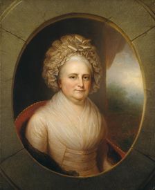 Martha Washington, ca. 1850. Creators: Rembrandt Peale, Martha Washington