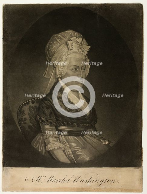Martha Washington, c. 1800. Creator: William Woollett.
