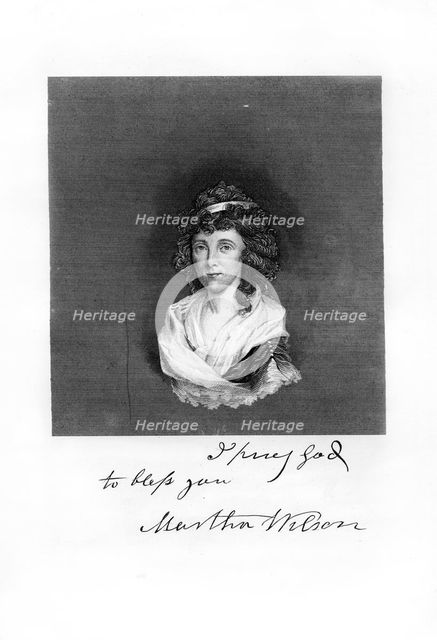 Martha Wilson, 1872. Artist: Unknown