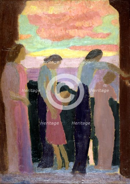 'Marthe Denis and the Children on the Balcony', c1900-1940. Artist: Maurice Denis