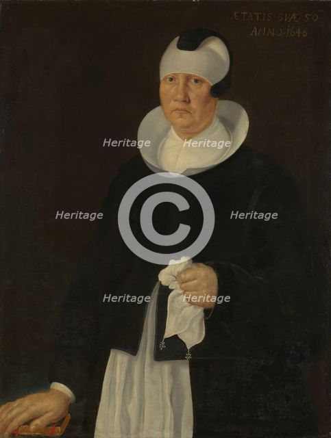 Marthe Jensdatter Ruus, Lars Ruus' 2nd wife, 1646. Creator: Unknown.