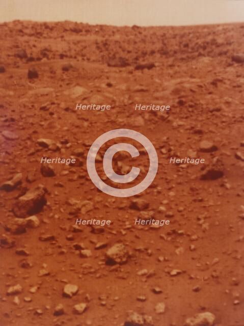 Martian planet surface, Viking 1 Mission to Mars, 1976. Creator: NASA.