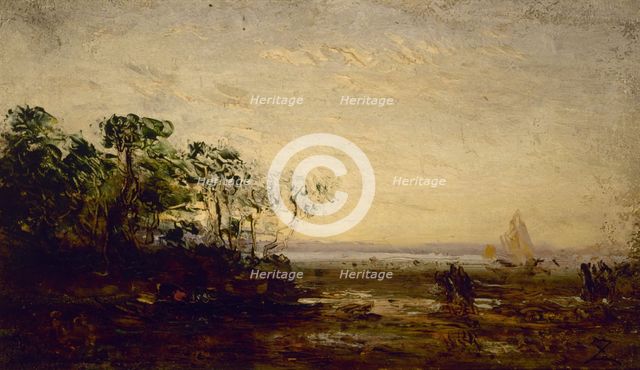 Martigues, effet de crépuscule, between 1850 and 1900. Creator: Felix Francois Georges Philibert Ziem.