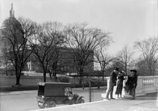 Martin, Anne Henrietta, National Chairman, National Women Party, 1926-, with Senator Clapp, 1918. Creator: Harris & Ewing