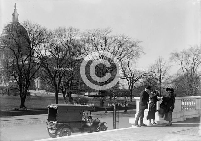 Martin, Anne Henrietta, National Chairman, National Women Party, 1926-, with Senator Clapp, 1918. Creator: Harris & Ewing.
