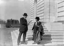 Martin, Anne Henrietta, National Chairman, National Women Party, 1926-, with Senator Clapp, 1918. Creator: Harris & Ewing