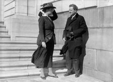 Martin, Anne Henrietta, National Chairman, National Women Party, 1926-, with Senator Clapp, 1918. Creator: Harris & Ewing
