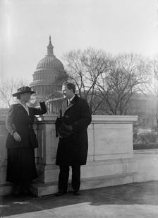 Martin, Anne Henrietta, National Chairman, National Women Party, 1926-, with Senator Clapp, 1918. Creator: Harris & Ewing